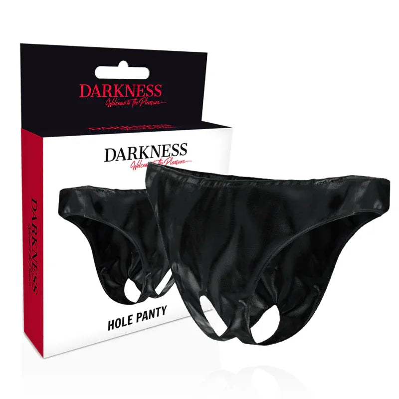 DARKNESS - PANTIES CON ABERTURA UNISEX TALLA ÚNICA - Nuvica