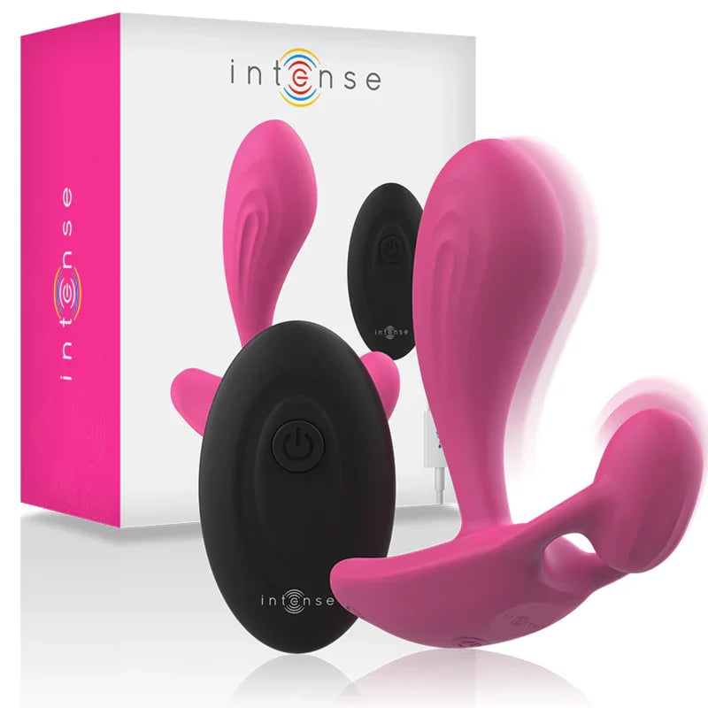 INTENSE - SHELLY DUO ANAL-PERINEO , VAGINAL-CLITORIS REMOTO ROSA - Nuvica