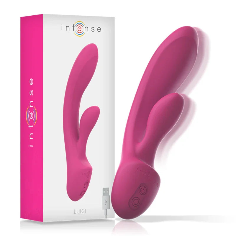 INTENSE - LUIGI VIBRADOR RABBIT SILICONA LIQUIDA ROSA - Nuvica