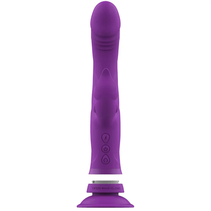 INTENSE - CASANOVA VIBRADOR RABBIT SILICONA TRIPLE MOTOR MORADO - Nuvica