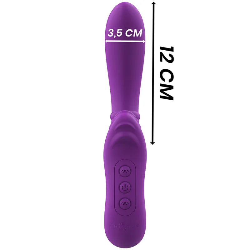INTENSE - HARRY VIBRADOR FLEXIBLE CON LENGUA MORADO - Nuvica