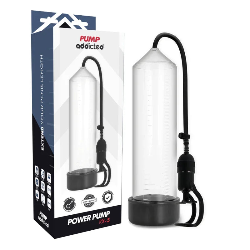 PUMP ADDICTED - BOMBA ERECCIÓN RX5 TRANSPARENTE - Nuvica
