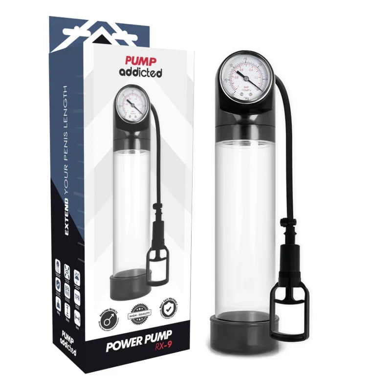 PUMP ADDICTED - BOMBA ERECCIÓN RX9 NEGRO - Nuvica
