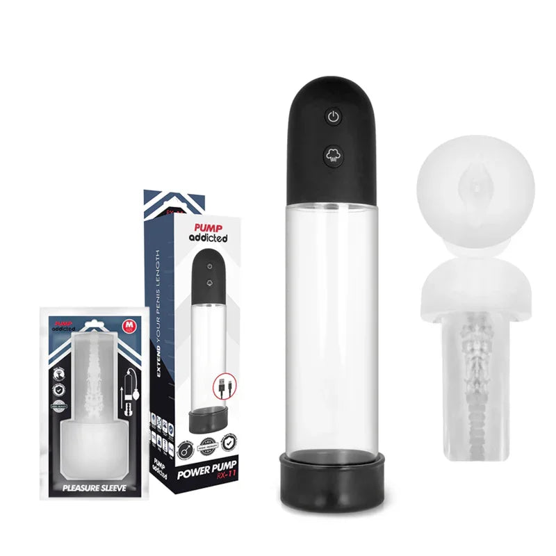 PUMP ADDICTED - BOMBA ERECCIÓN RX11 AUTOMÁTICA CON MASTURBADOR - Nuvica