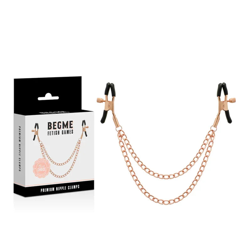 BEGME - BLACK EDITION PINZAS PEZONES CON CADENA - Nuvica