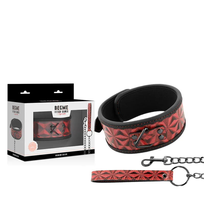 BEGME - RED EDITION COLLAR CUERO VEGANO CON FORRO DE NEOPRENO - Nuvica