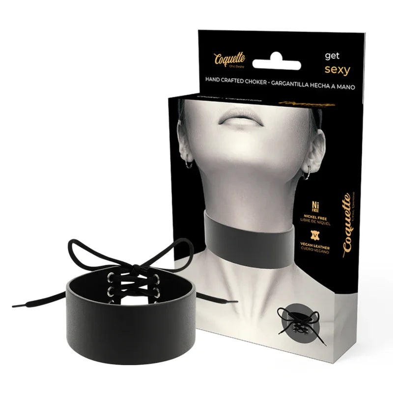 COQUETTE CHIC DESIRE - CHOKER CUERO VEGANO - Nuvica