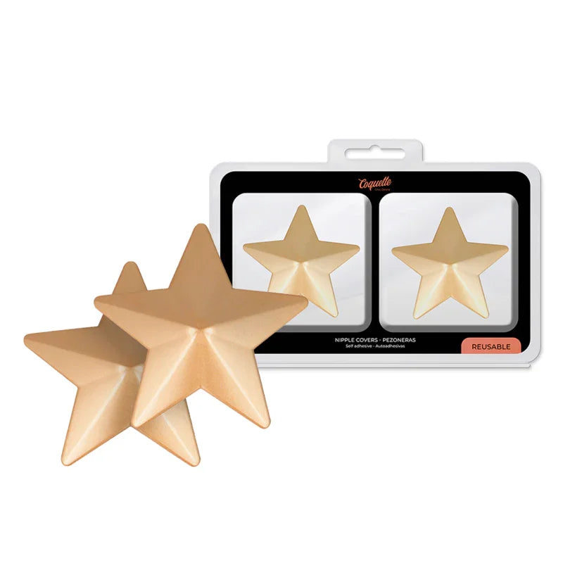 COQUETTE CHIC DESIRE - CUBRE PEZONES METAL ESTRELLAS - Nuvica