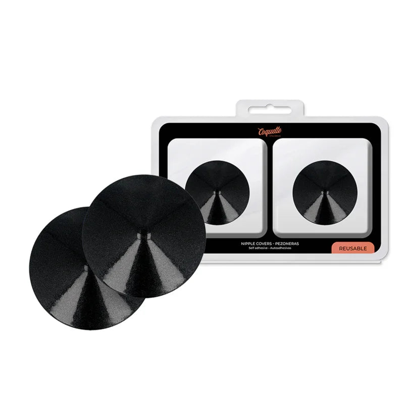 COQUETTE CHIC DESIRE - CUBRE PEZONES METAL CIRCULOS NEGROS - Nuvica