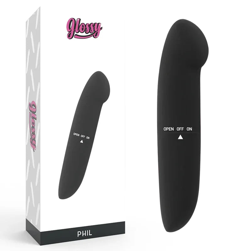 GLOSSY - PHIL VIBRADOR NEGRO - Nuvica