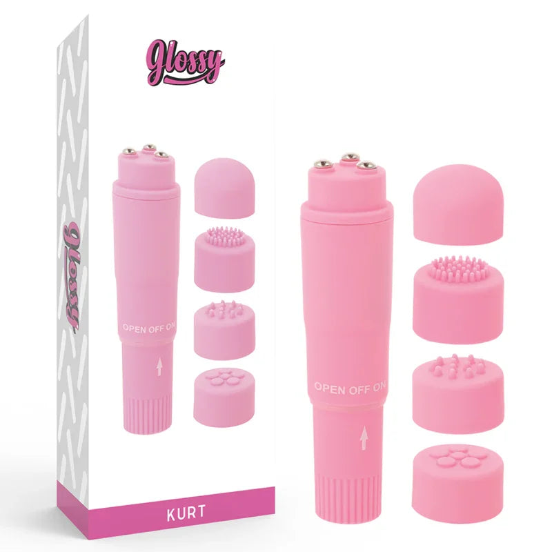 GLOSSY - POCKET KURT MASAJEADOR ROSA - Nuvica