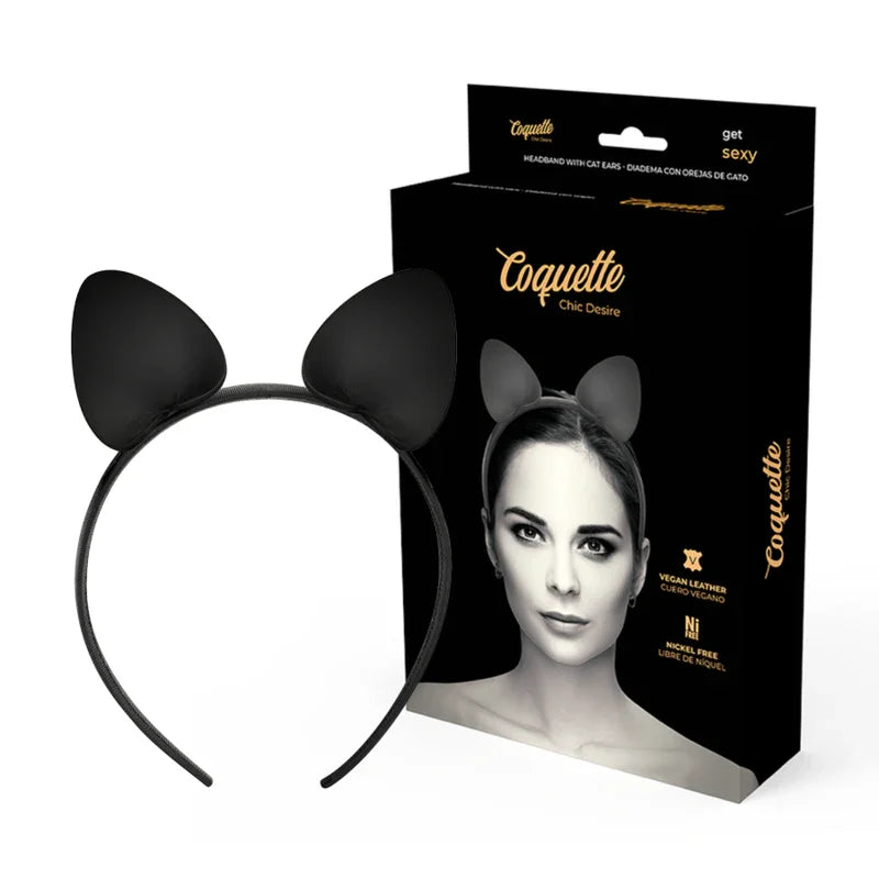 COQUETTE CHIC DESIRE - DIADEMA CON OREJAS DE GATO - Nuvica