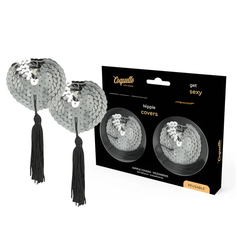 COQUETTE CHIC DESIRE - CUBRE PEZONES SILVER - Nuvica