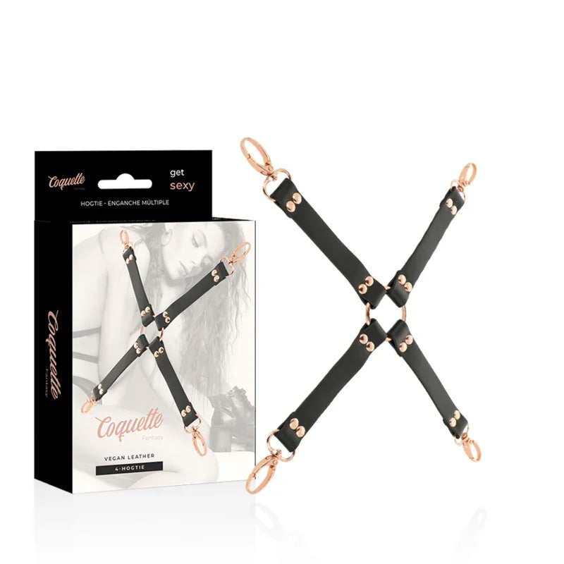 COQUETTE CHIC DESIRE - FANTASY HOG TIE CUERO VEGANO - Nuvica