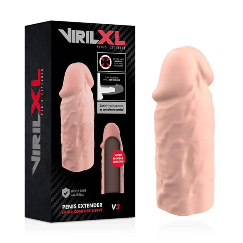 VIRILXL - EXTENSION DE PENE LIQUID SILICONE V3 NATURAL - Nuvica
