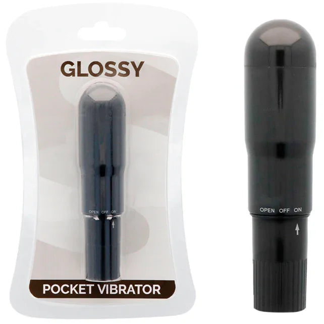 GLOSSY - POCKET VIBRADOR NEGRO - Nuvica
