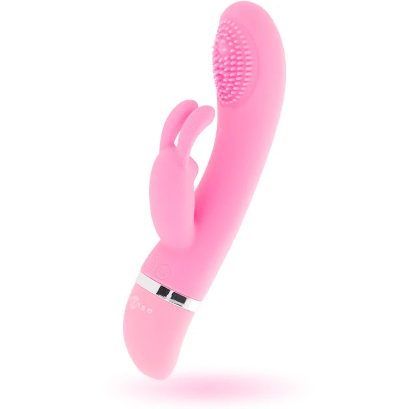 INTENSE - SUSY VIBRADOR OSCILANTE SILICON RABBIT ROSA - Nuvica