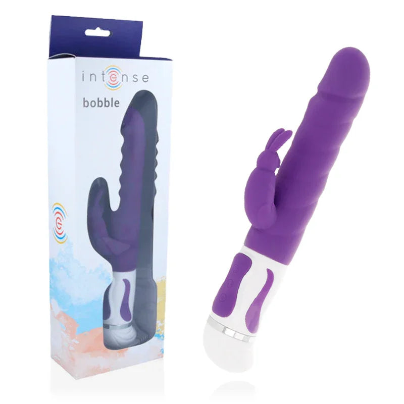 INTENSE - BOBBLE VIBRADOR ROTADOR SILICONA LILA - Nuvica