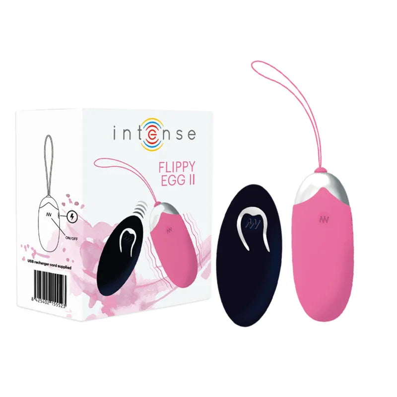 INTENSE - FLIPPY II HUEVO RECARGABLE REMOTO ROSA - Nuvica