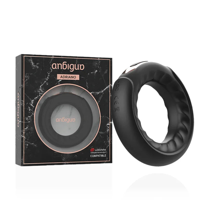 ANBIGUO - ADRIANO ANILLO VIBRADOR COMPATIBLE CON WATCHME WIRELESS TECHNOLOGY - Nuvica