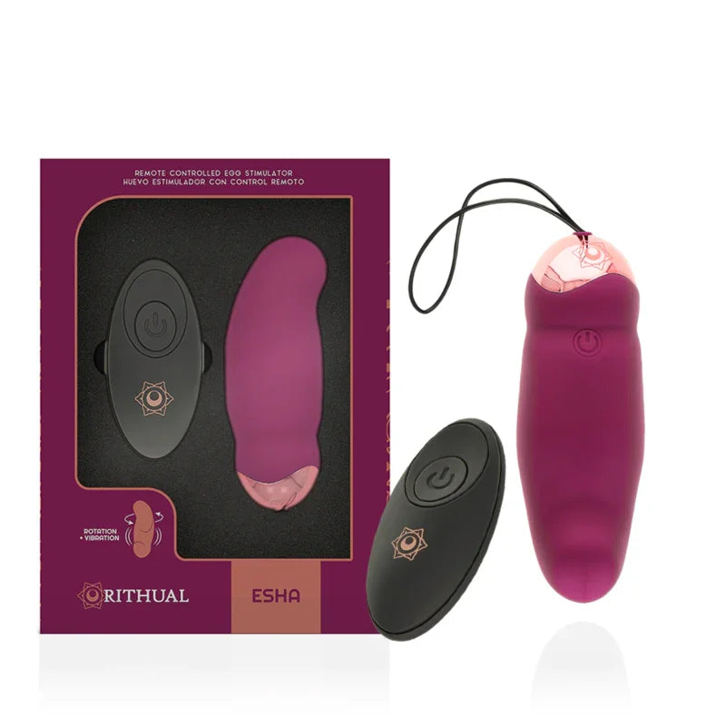 RITHUAL - ESHA HUEVO CONTROL REMOTO SISTEMA ROTACIÓN + VIBRACIÓN - Nuvica