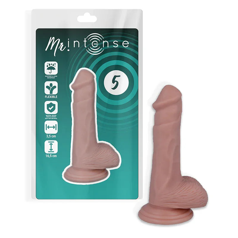 MR INTENSE - 5 PENE REALÍSTICO 16.5 CM -O- 3.5 CM - Nuvica