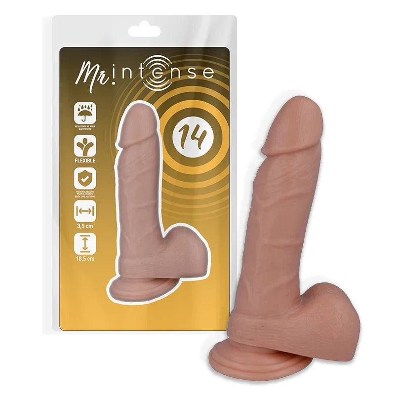 MR INTENSE - 14 PENE REALÍSTICO 18.5 CM -O- 3.8 CM - Nuvica