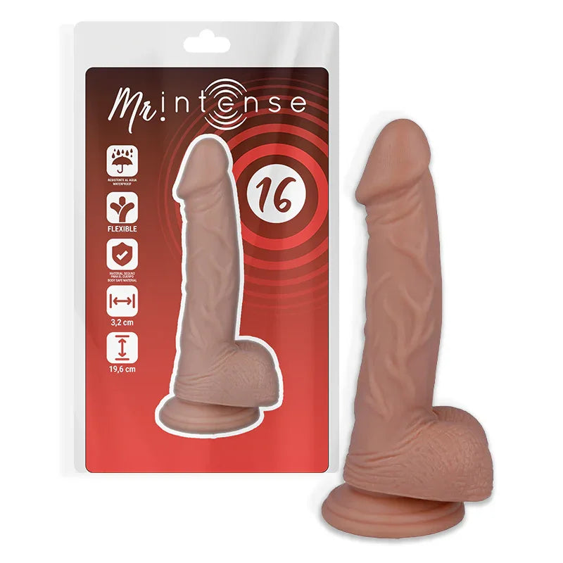 MR INTENSE - 16 PENE REALÍSTICO 19.6 CM -O- 3.2 CM - Nuvica