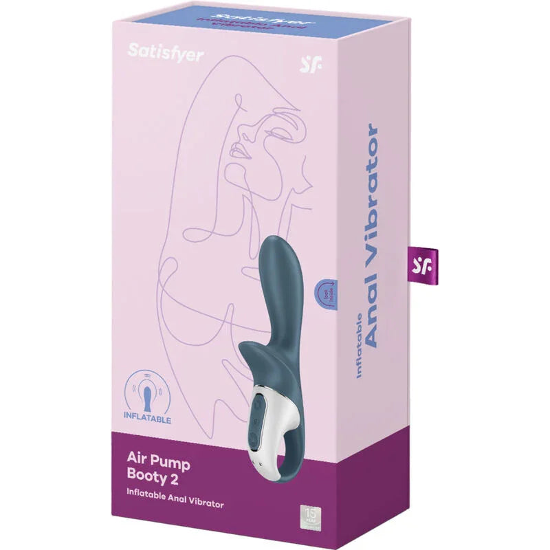 SATISFYER - AIR PUMP BOOTY 2 GRIS OSCURO - Nuvica
