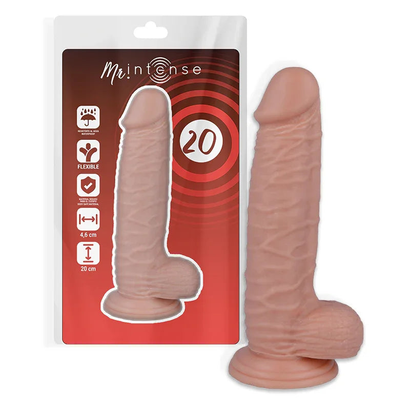 MR INTENSE - 20 PENE REALÍSTICO 20 CM -O- 4.6 CM - Nuvica