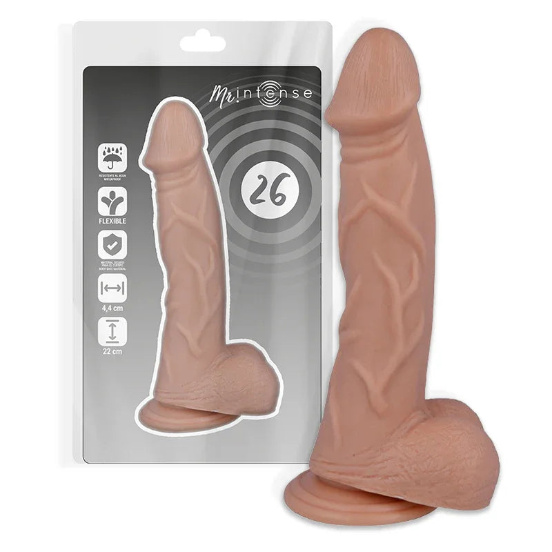 MR INTENSE - 26 PENE REALÍSTICO 22 CM -O- 4.4 CM - Nuvica