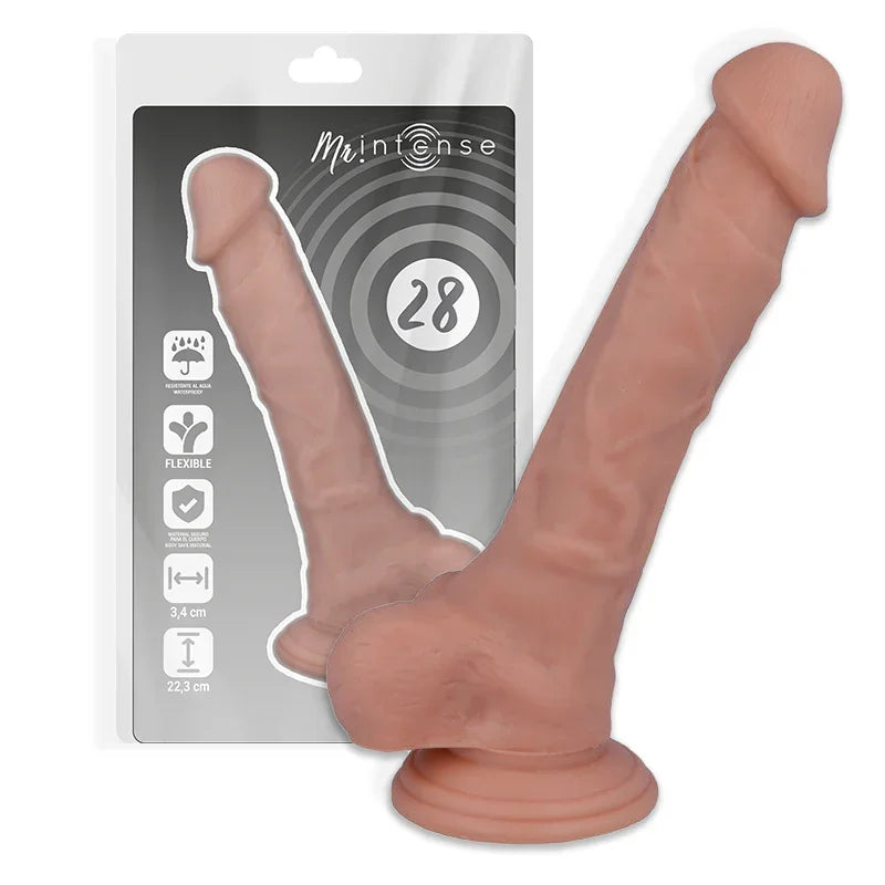 MR INTENSE - 28 PENE REALÍSTICO 22.3 CM -O- 3.4 CM - Nuvica