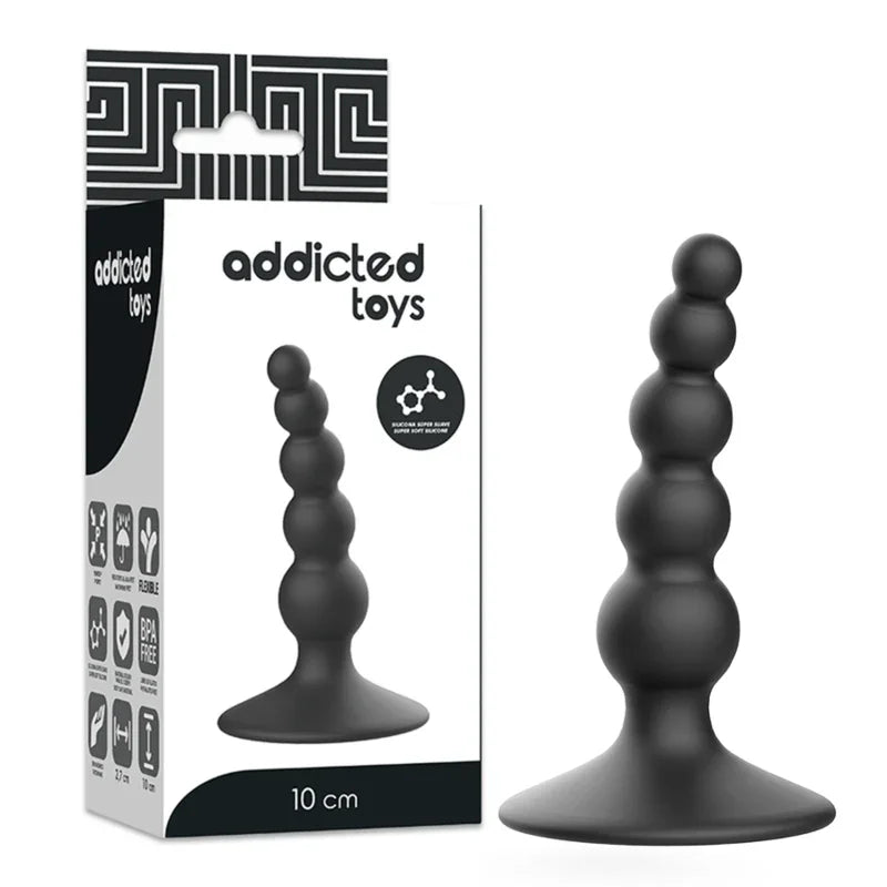 ADDICTED TOYS - ANAL SEXUAL PLUG 10 CM NEGRO - Nuvica