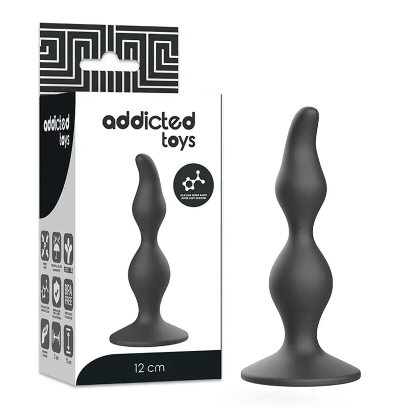 ADDICTED TOYS - ANAL SEXUAL PLUG 12 CM NEGRO - Nuvica