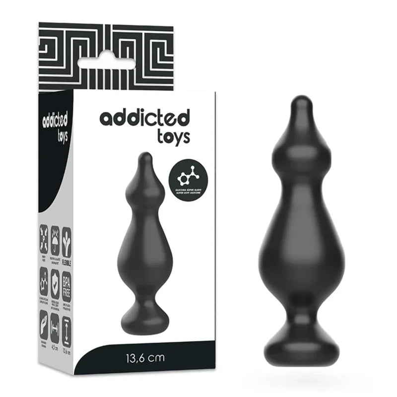ADDICTED TOYS - ANAL SEXUAL PLUG 13.6 CM NEGRO - Nuvica