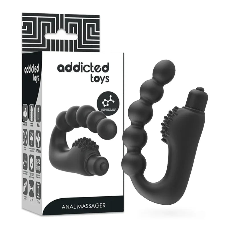ADDICTED TOYS - MASAJEADOR ANAL PROSTÁTICO CON VIBRACIÓN - Nuvica