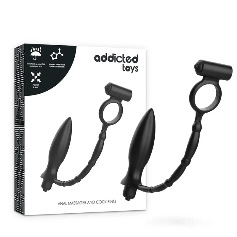 ADDICTED TOYS - PLUG ANAL CON ANILLO VIBRADOR - Nuvica