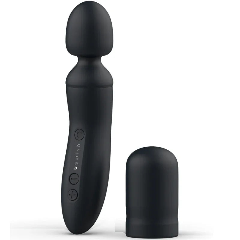 B SWISH - BTHRILLED VIBRADOR WAND PREMIUM NEGRO - Nuvica