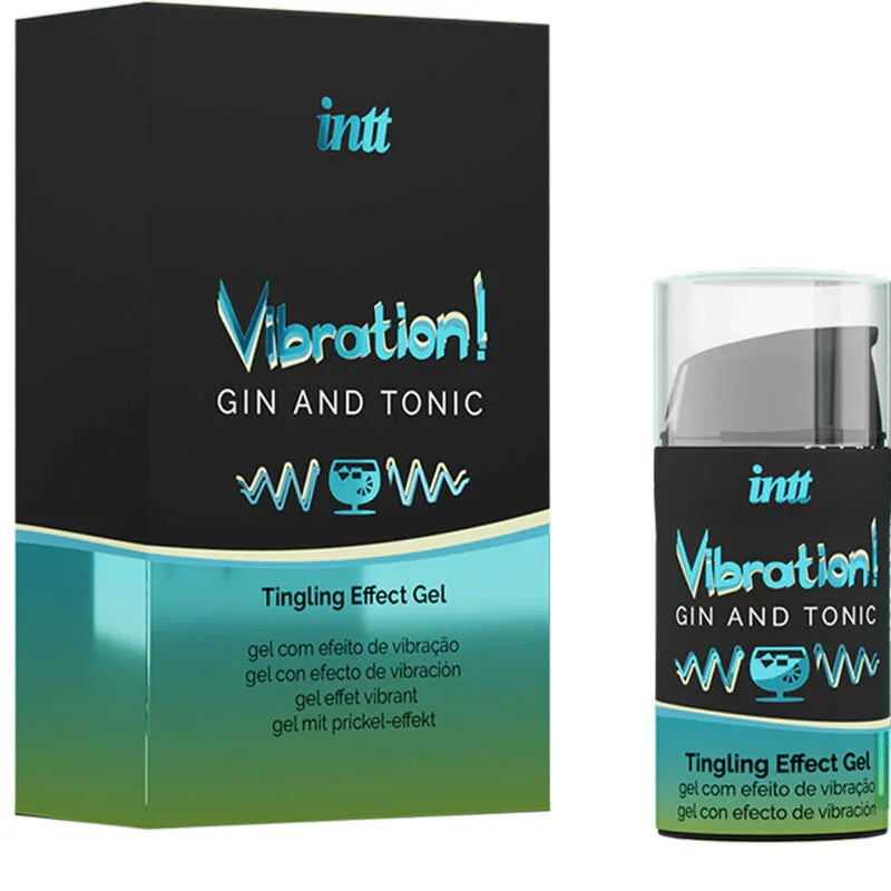 INTT - POTENTE ESTIMULANTE ÍNTIMO GEL VIBRADOR LIQUIDO GIN & TONIC 15ML - Nuvica