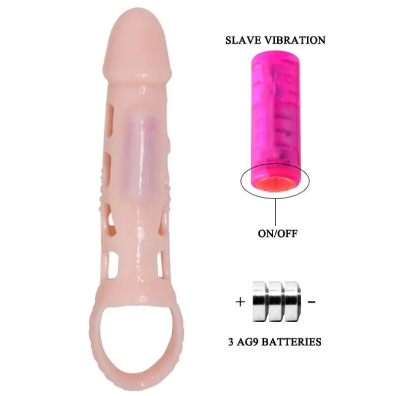 PRETTY LOVE - HARRISON FUNDA EXTENSORA PENE CON VIBRACIÓN Y STRAP 13.5 CM - Nuvica