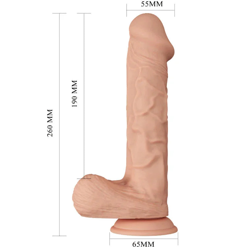 BAILE - BEAUTIFUL ENCOUNTER BERGRISI DILDO REALÍSTICO FLEXIBLE 26 CM NATURAL - Nuvica