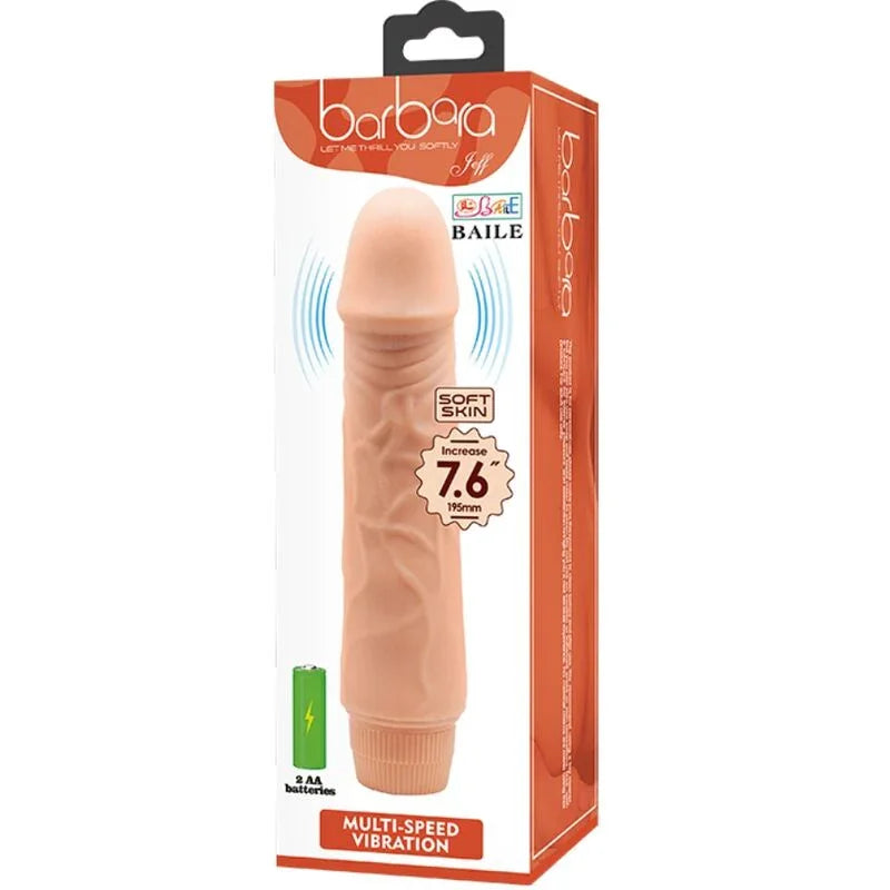 BAILE - BARBARA VIBRADOR REALÍSTICO 20 CM - Nuvica