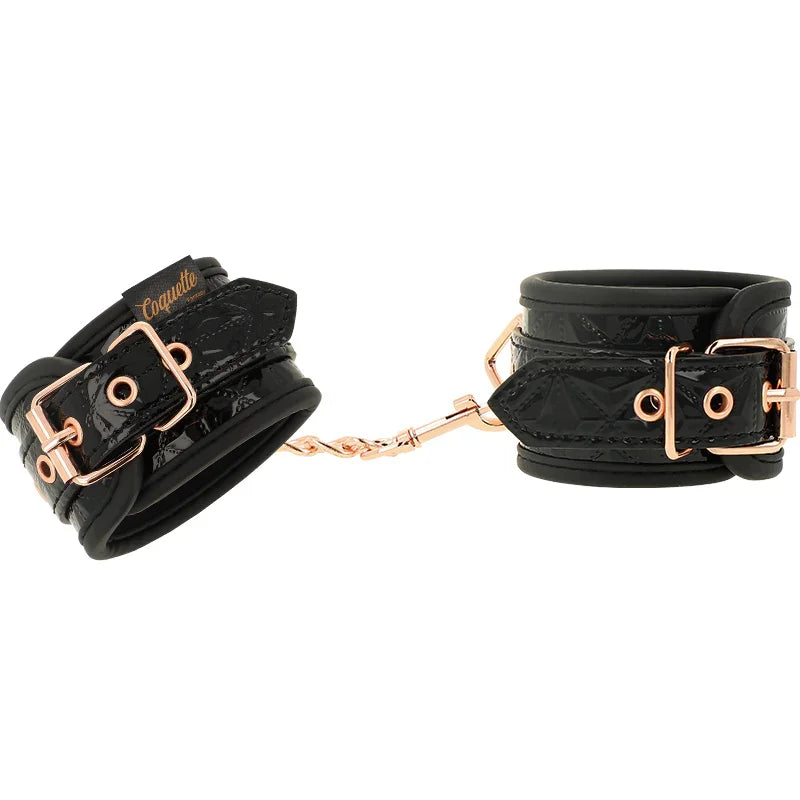 COQUETTE CHIC DESIRE - BLACK EDITION ESPOSAS PARA MANOS CON FORRO DE NEOPRENO - Nuvica