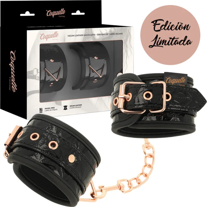 COQUETTE CHIC DESIRE - BLACK EDITION ESPOSAS PARA MANOS CON FORRO DE NEOPRENO - Nuvica
