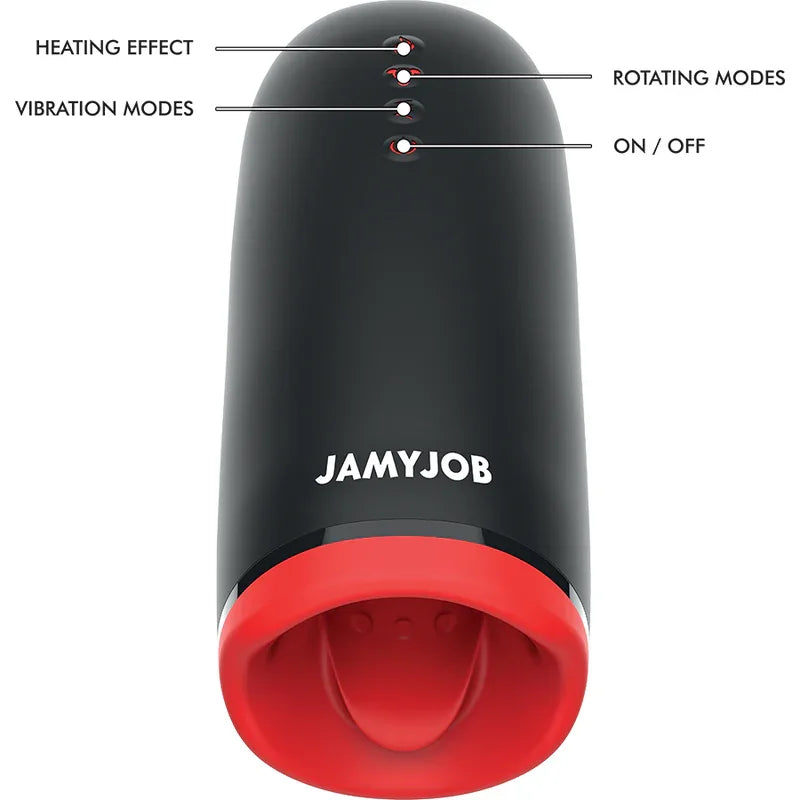 JAMYJOB - SPIN-X MASTURBADOR CON ROTACIÓN Y FUNCIÓN CALOR - Nuvica