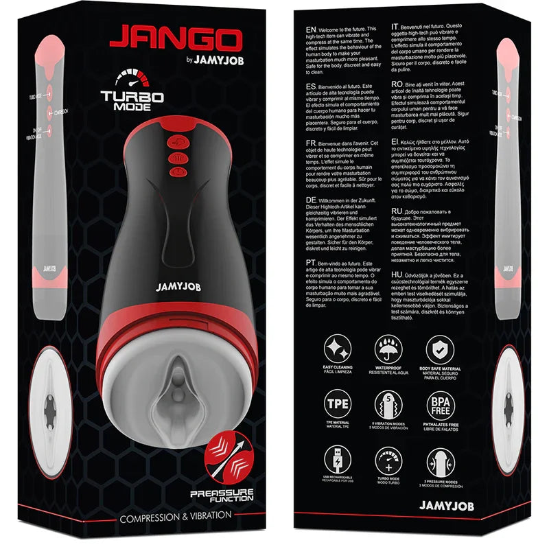JAMYJOB - JANGO MASTURBADOR DE COMPRENSIÓN Y VIBRACIÓN - Nuvica