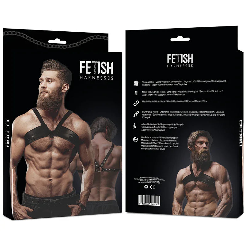 FETISH SUBMISSIVE ATTITUDE - ARNÉS ECOPIEL BRIGADE PECHO HOMBRE - Nuvica