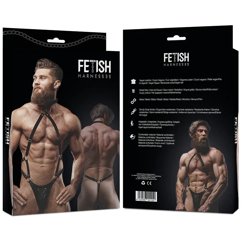 FETISH SUBMISSIVE ATTITUDE - ARNÉS ECOPIEL JOCK STRAP HOMBRE - Nuvica