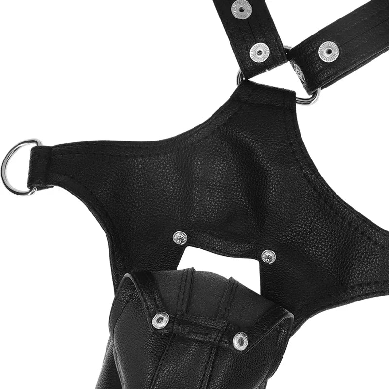 FETISH SUBMISSIVE ATTITUDE - ARNÉS ECOPIEL FORMA DE V HOMBRE - Nuvica