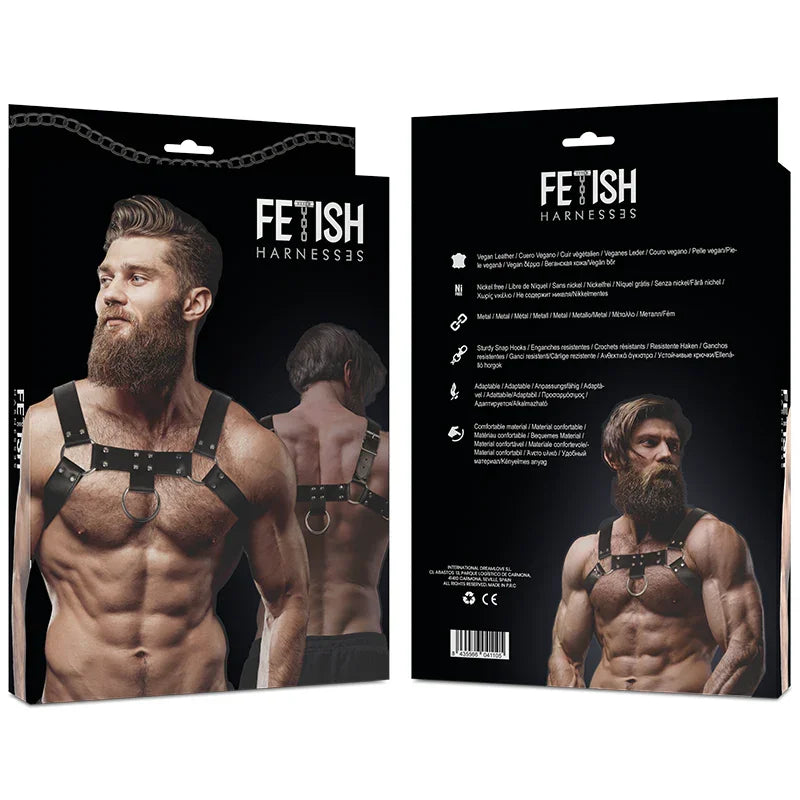 FETISH SUBMISSIVE ATTITUDE - ARNÉS ECOPIEL PECHO HOMBRE - Nuvica